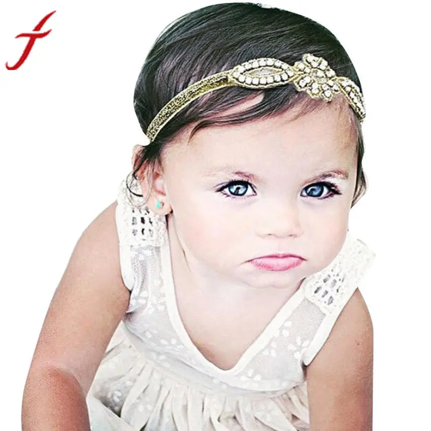 New Arrival Cute Baby Girl Head Accessories Hair Band Baby Party Crystal Rhinestone Headwear Great Gifts For Children 1