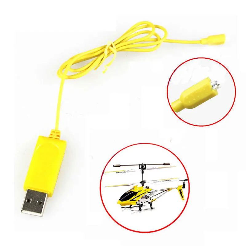 2Pcs Rc Helicopter Syma S107 S105 Usb Mini Charger Charging Cable Parts Drone Charging Cable 1