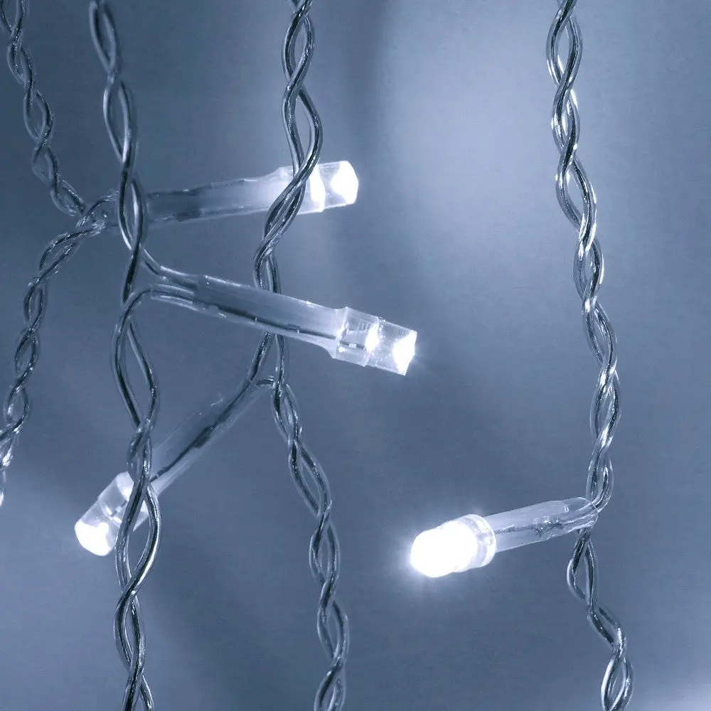 350Cm Cool/Warm White Led String Light Curtain Icicle String Light Lamp Indoor Outdoor Waterproof Decoration For Xmas Halloween 1