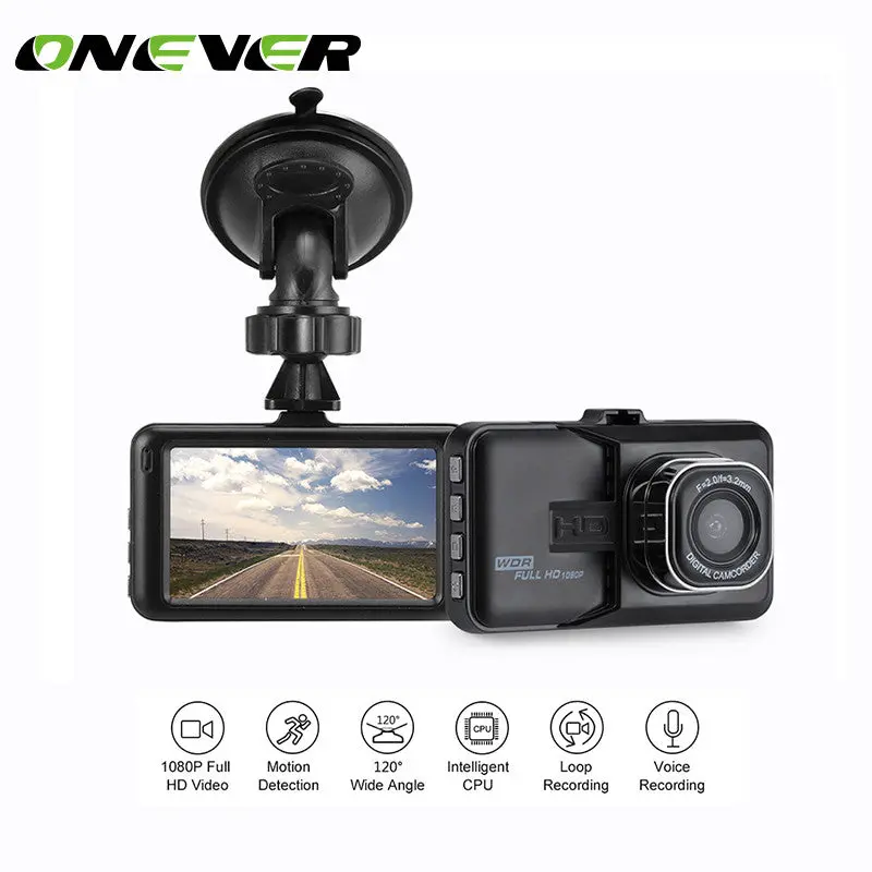 Onever Car Dvr 1080P Full Hd Dash Camera Camcorder Video Recorder Support Motion Detection G-Sensor Loop Video Ir Night Vision 1