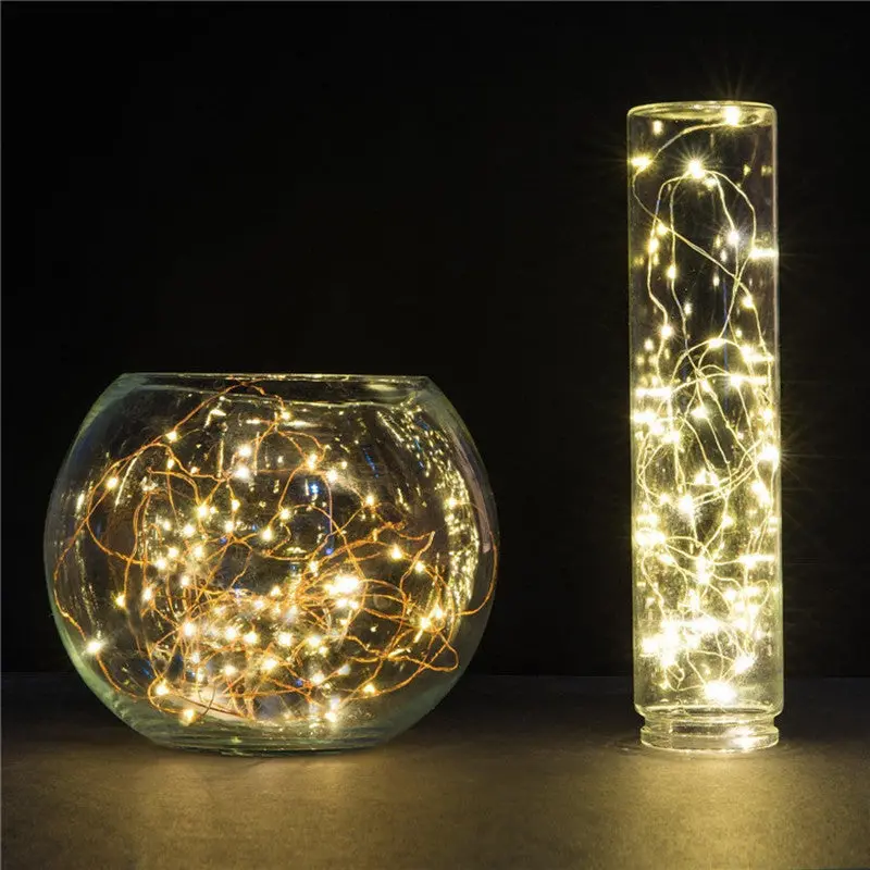 Lemonbest 2M 20 Leds Copper Wire Fairy Lights Christmas Lights Indoor String Led For Festival Wedding Party Home Decoration Lamp 1