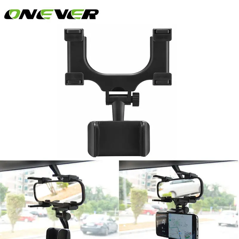Universal Car Rearview Mirror Mount Phone Holder Phone Holder Stands For Most Phone 360 Degrees 1
