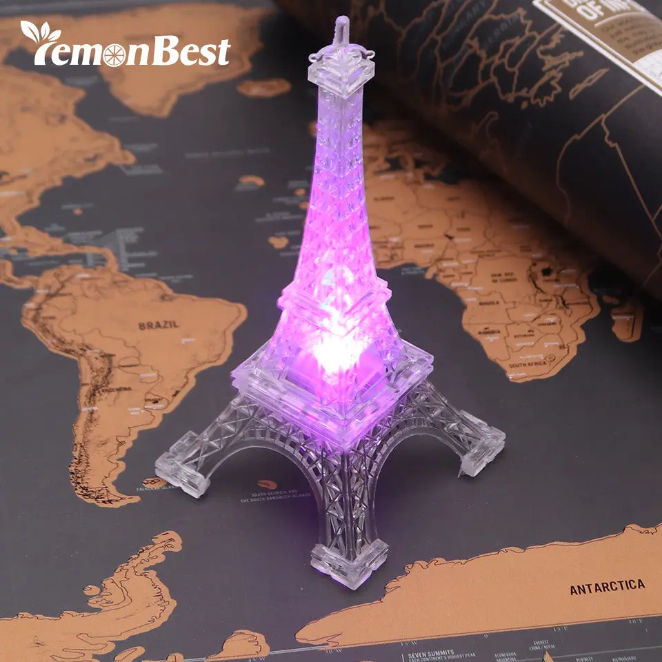 Lemonbest Romantic Eiffel Tower Led Night Light Desk Table Lamp For Christmas Wedding Holiday Decoration Bedroom Decor Lamp 1