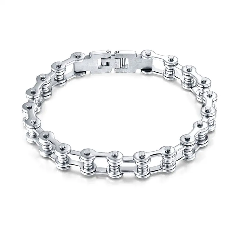 Modern Refined Stainless Steel Bracelet Bike Chain Design For Men And Women Link Chain All-Match Wristband Bracelet Link For Unisex Jewelry Making 1