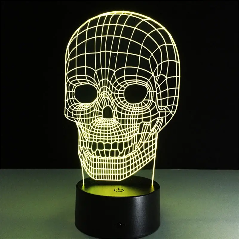 3D Lamp Visual Light Effect Touch Switch & Remote Control Colors Changes Night Light 1