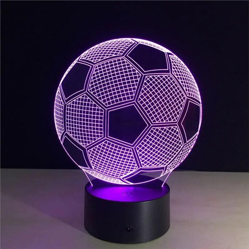 3D Lamp Visual Light Effect Touch Switch & Remote Control Colors Changes Night Light 1