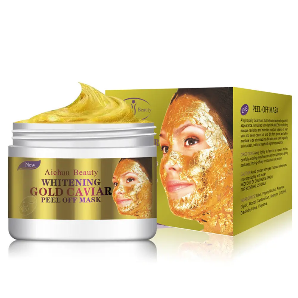 24K Gold Collagen Peel Off Facial Mask Face Skin Moisturizing Firming Anti Aging 1