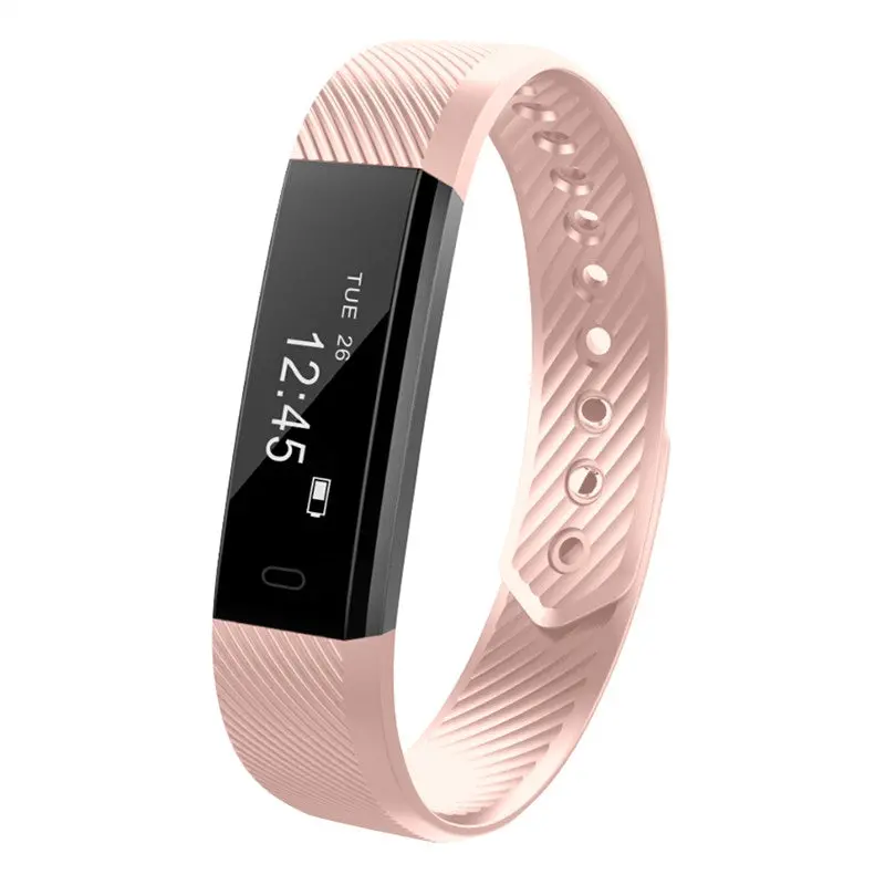 Id115hr Bluetooth Heart Rate Monitor Smart Bracelet Fitness Tracker Step Counter Wristband 1