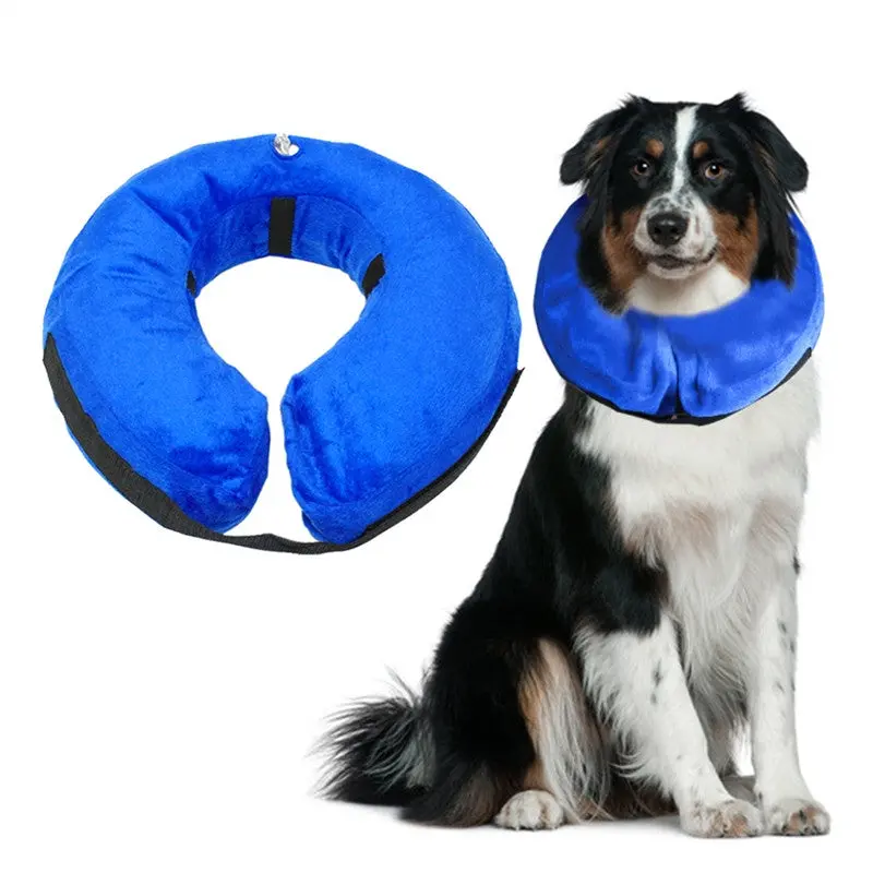 Protective Inflatable Collar Pet Cone E-Collar Soft Pet Recovery Collar 1