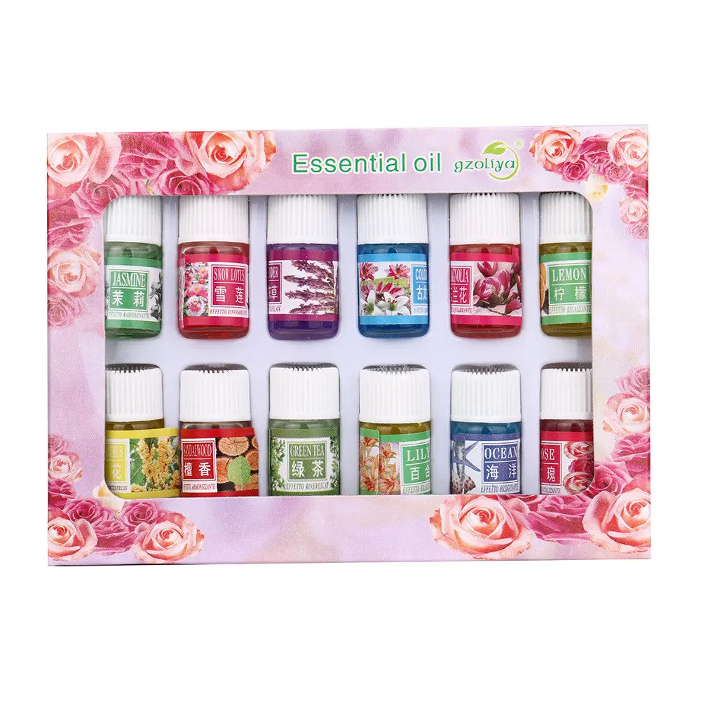 12 Flavor 3Ml/Box Pure Aromatherapy Essential Oil Skin Care Bath Massage Beauty 1