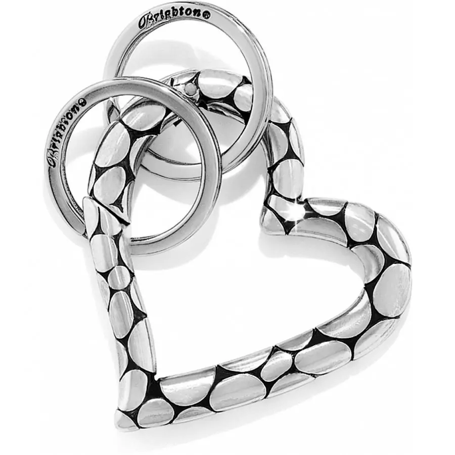 Pebble Heart Valet Key Fob 1