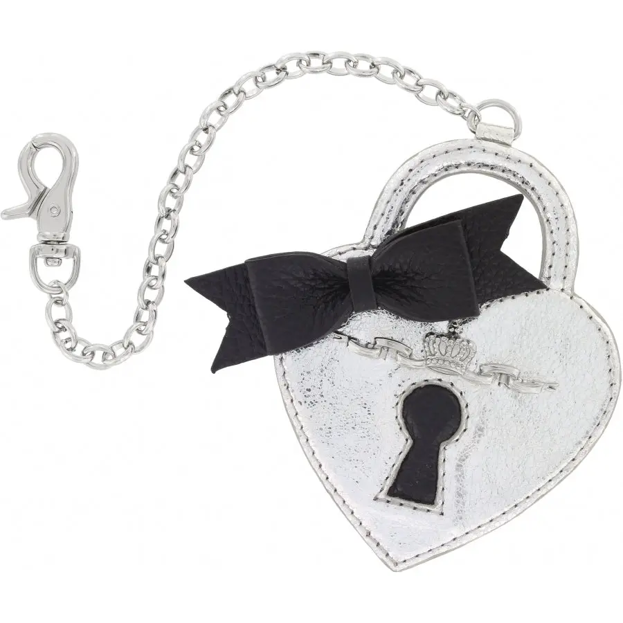 Heart Lock Leather Charm 1