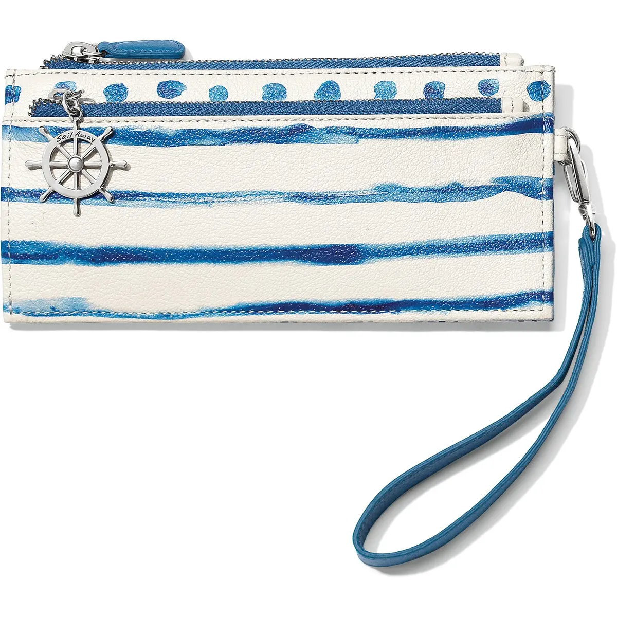 Blue Water Triple Zip Pouch 1