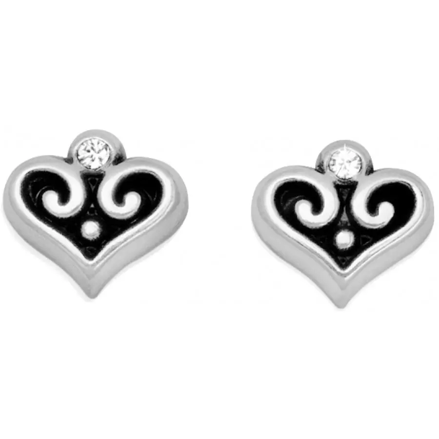 Alcazar Heart Mini Post Earrings 1