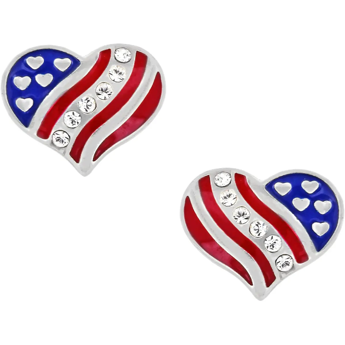 Hearts And Stripes Mini Post Earrings 1