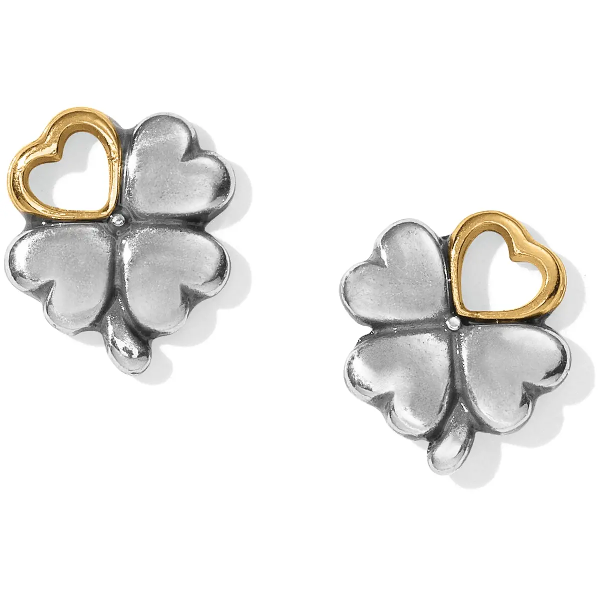 Clover Heart Mini Post Earrings 1