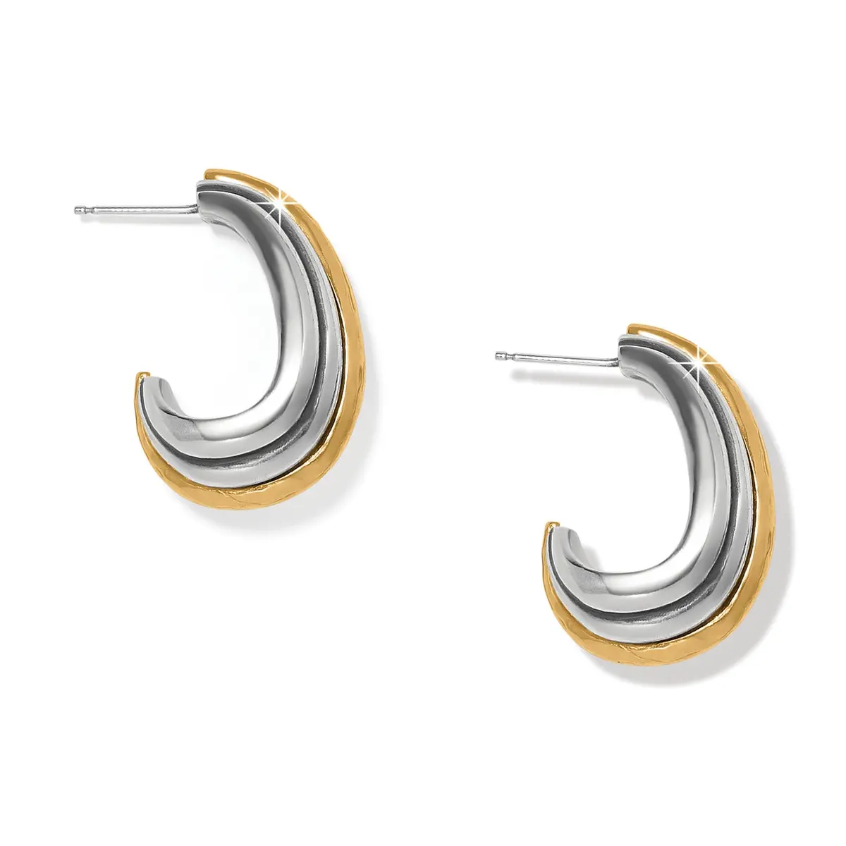 Ferrara Deco Large Hoop Earrings 2