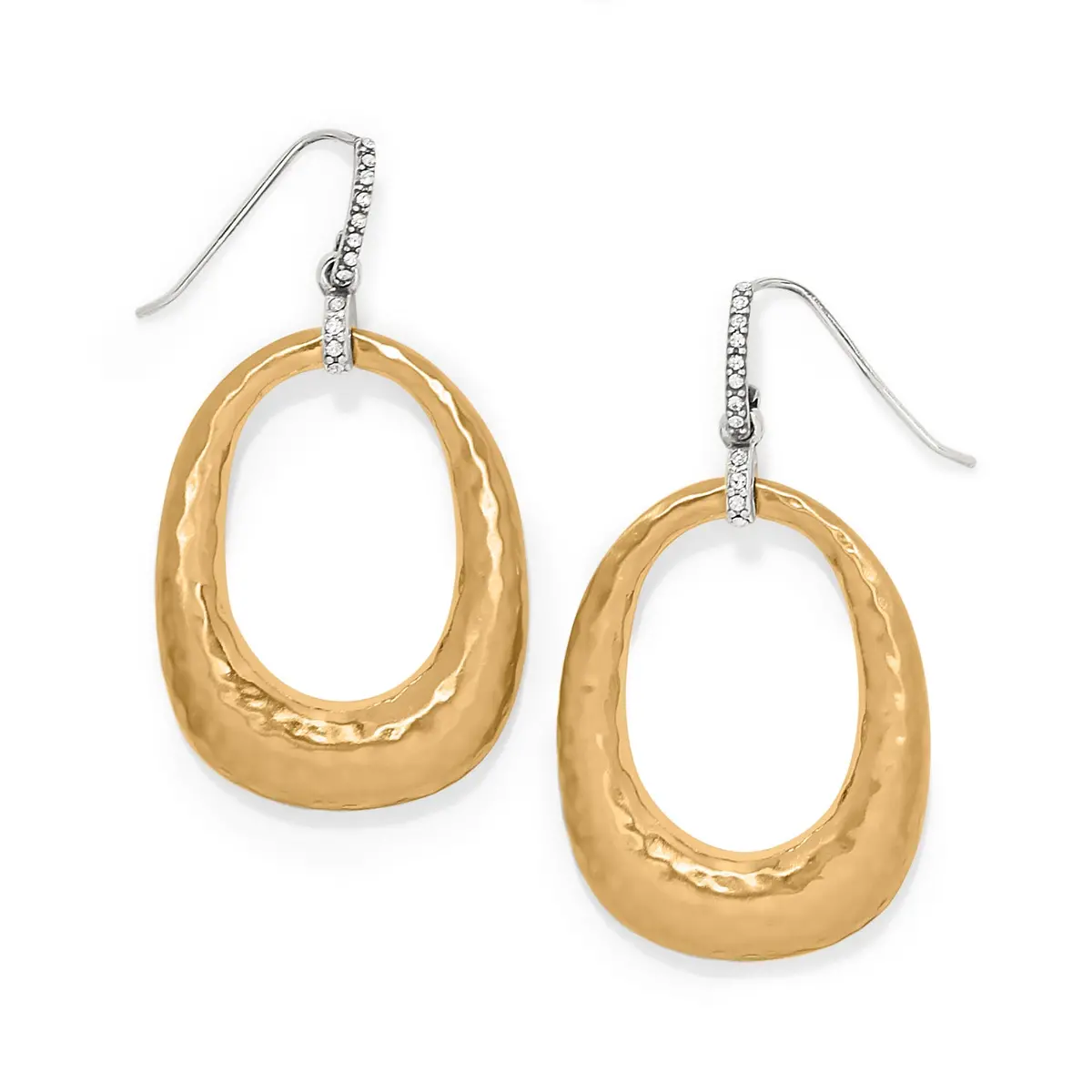 Meridian Geo Open Hoop French Wire Earrings 1