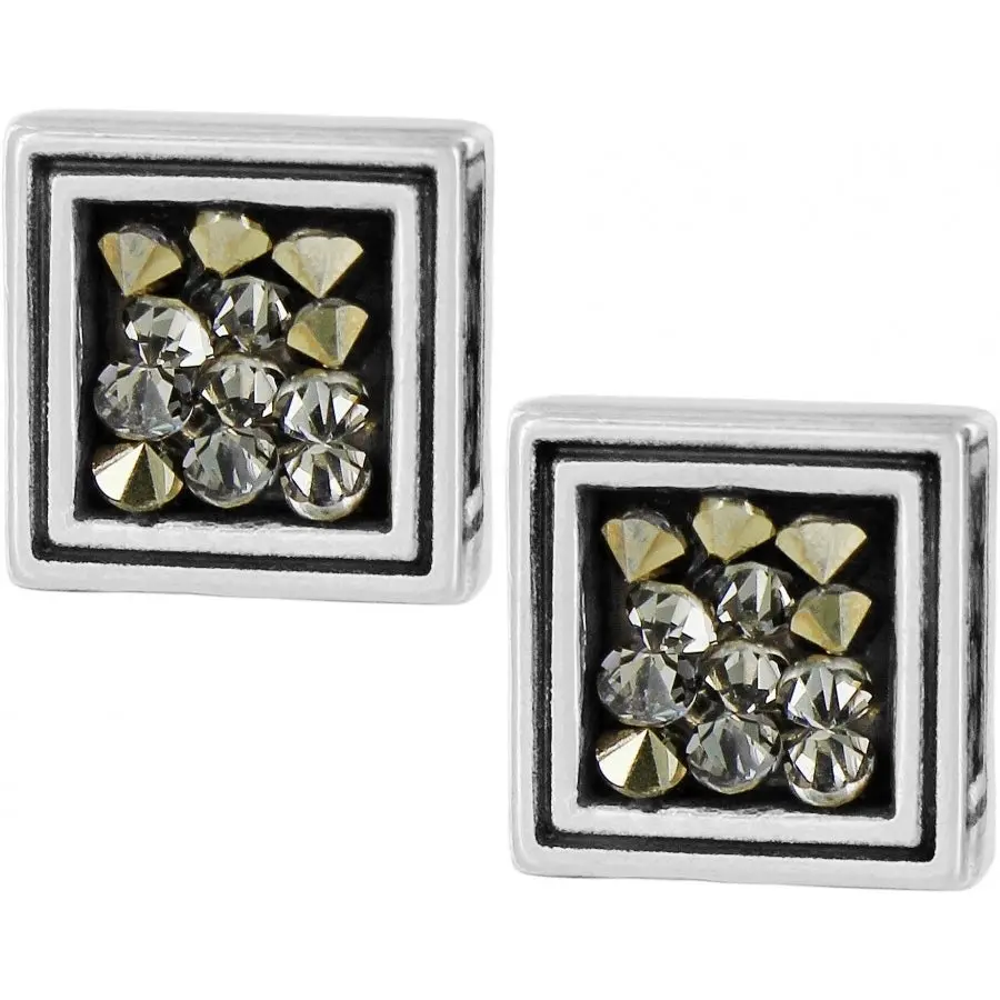 Crystal Rocks Post Earrings 1