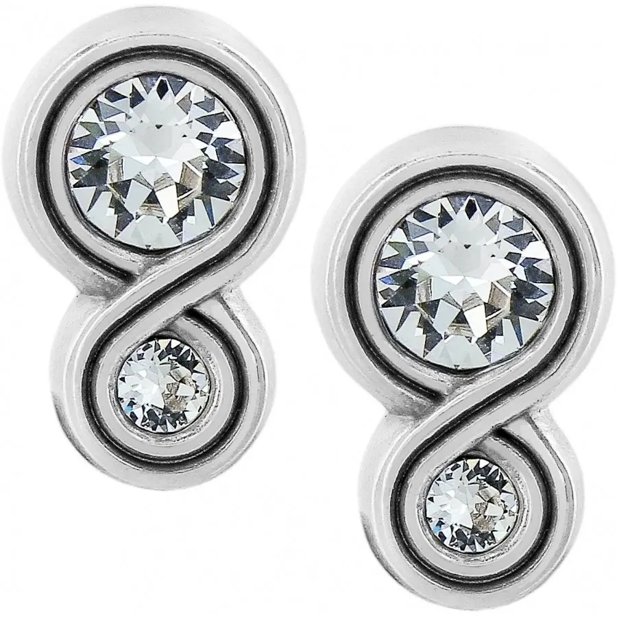 Infinity Sparkle Post Earrings 1