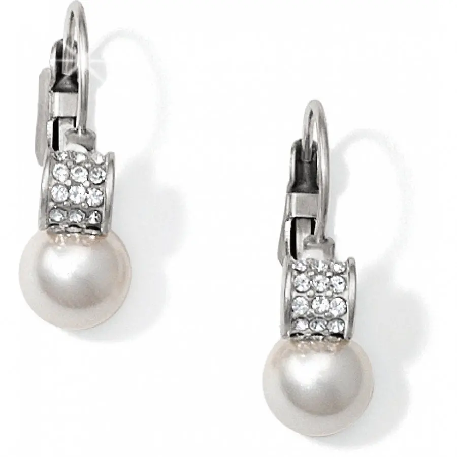 Meridian Petite Pearl Leverback Earrings 1