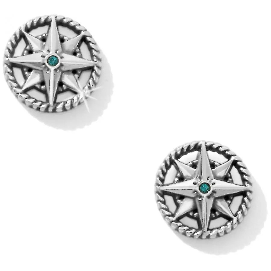 Indigo Beach Compass Post Earrings 1
