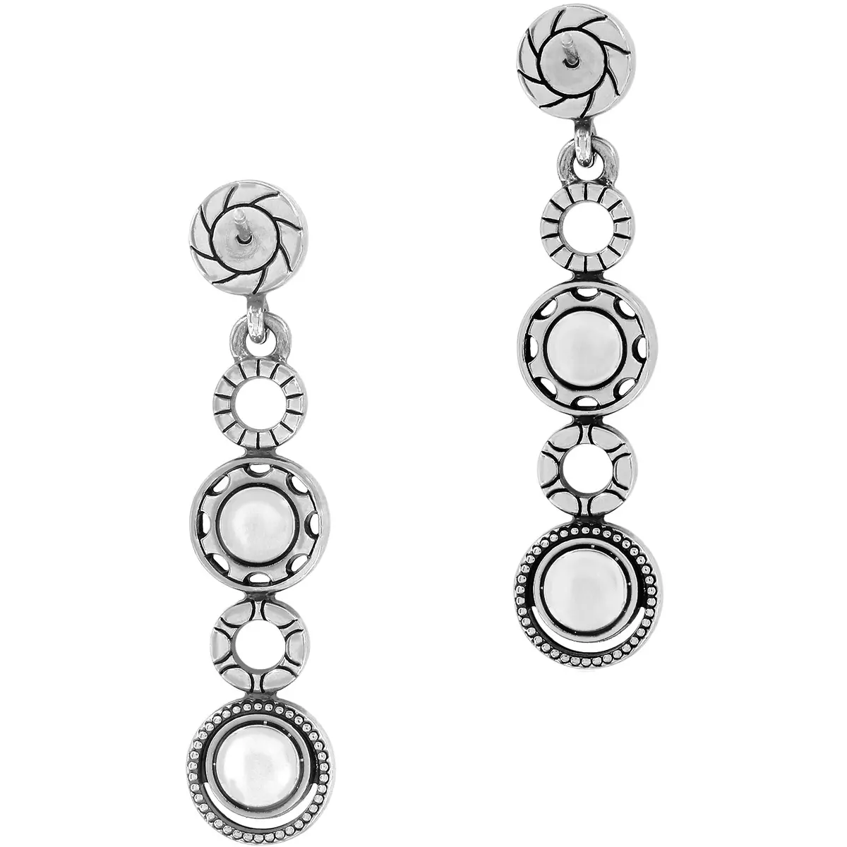 Halo Burst Post Drop Earrings 1