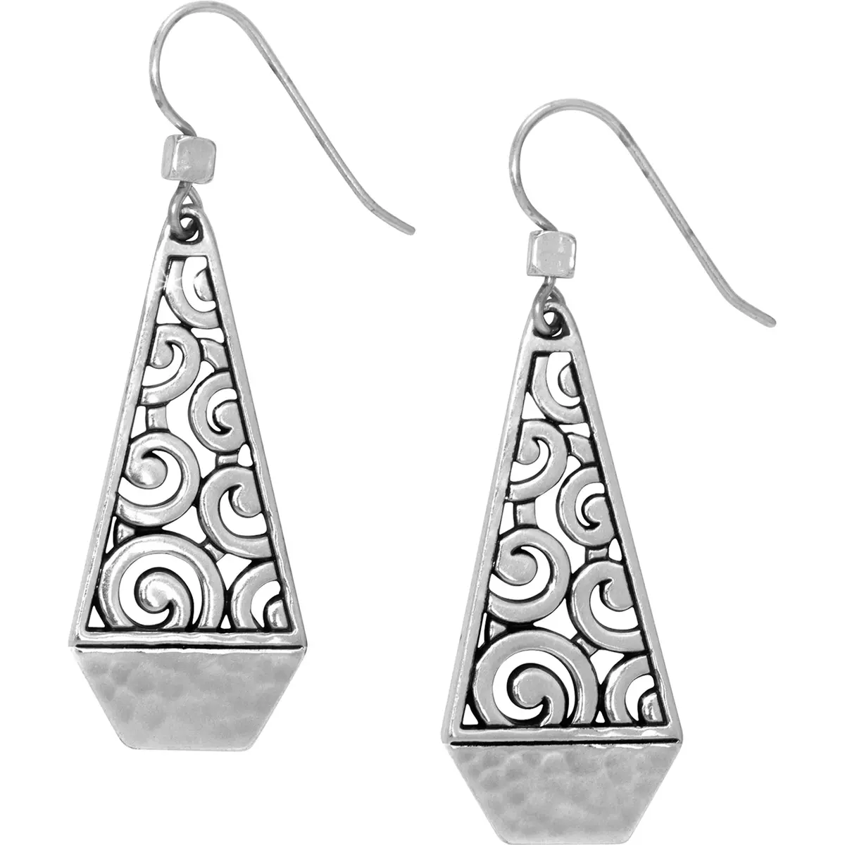 Deco Faceted French Wire Earrings 1