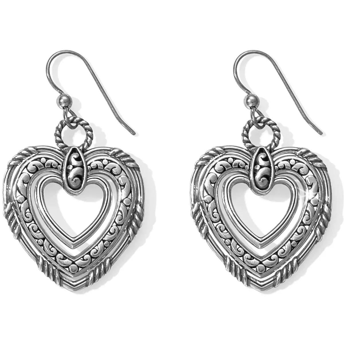 Contempo Trio Forever Heart French Wire Earrings 1