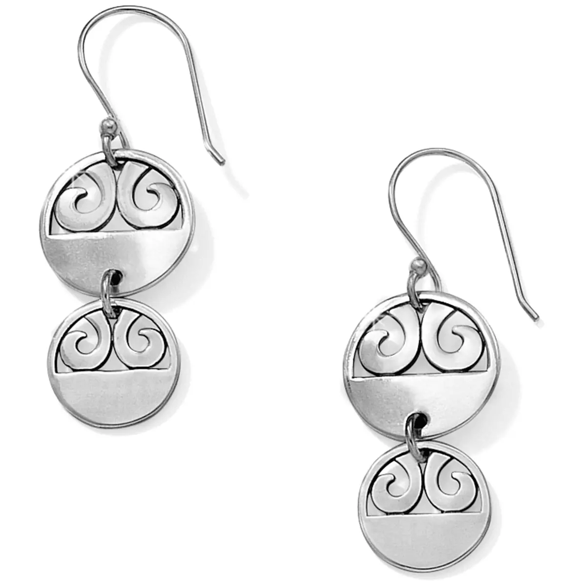 London Groove Disc French Wire Earrings 1