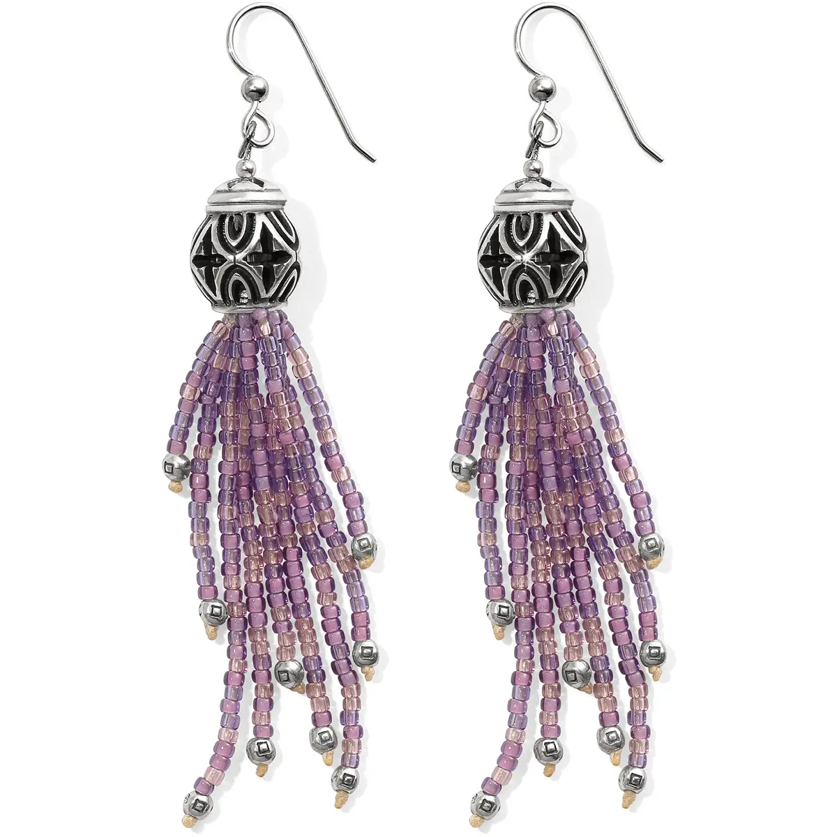 Boho Mix Tassel French Wire Earrings 1