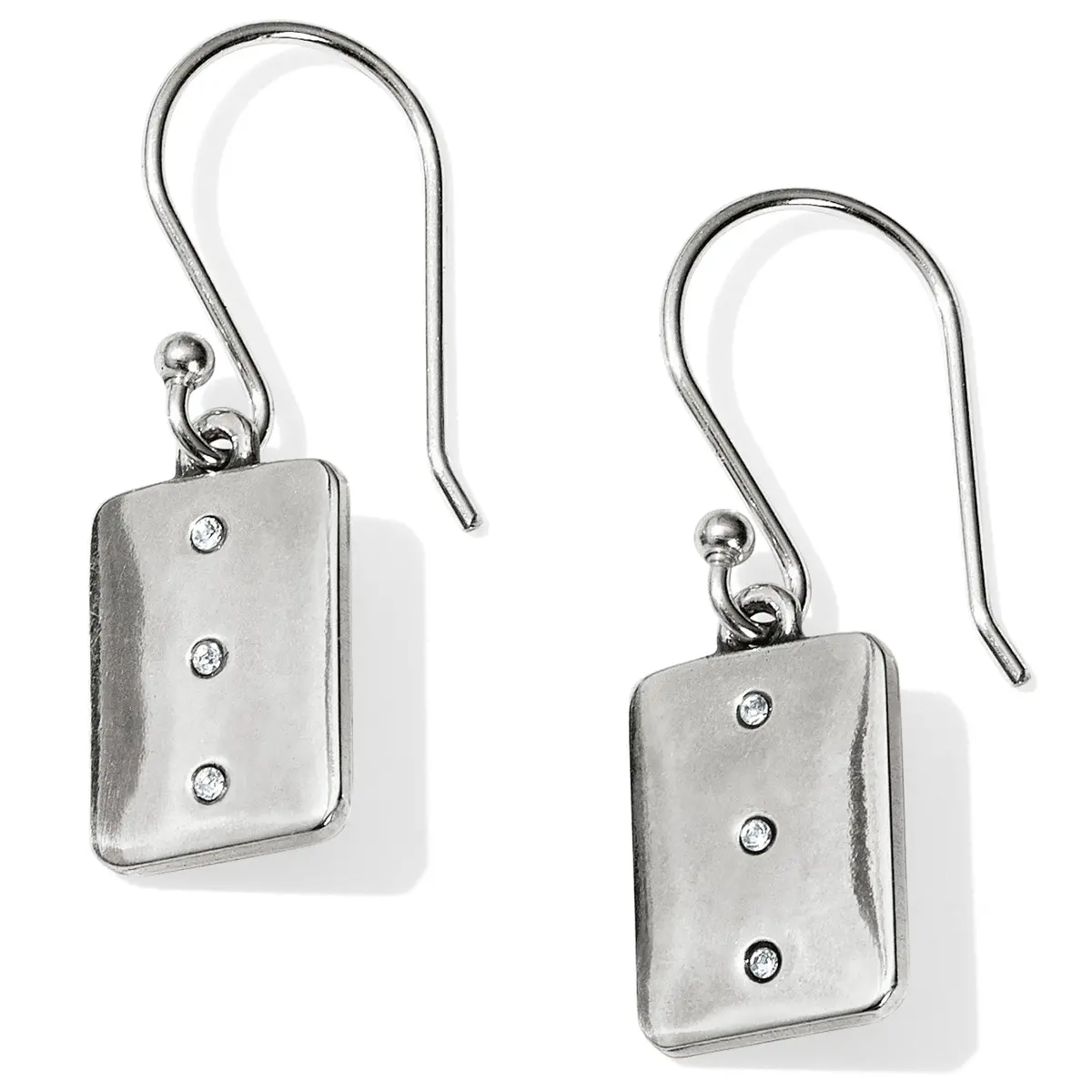 Contempo Ice Reversible Tile French Wire Earrings 1