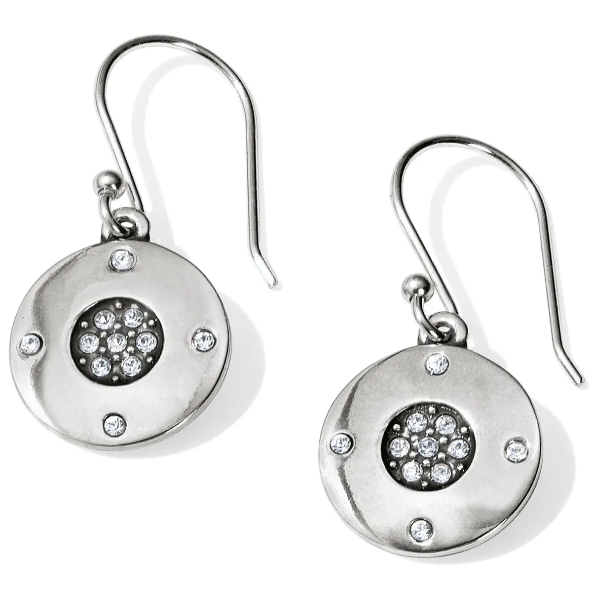 Contempo Ice Reversible Round French Wire Earrings 1