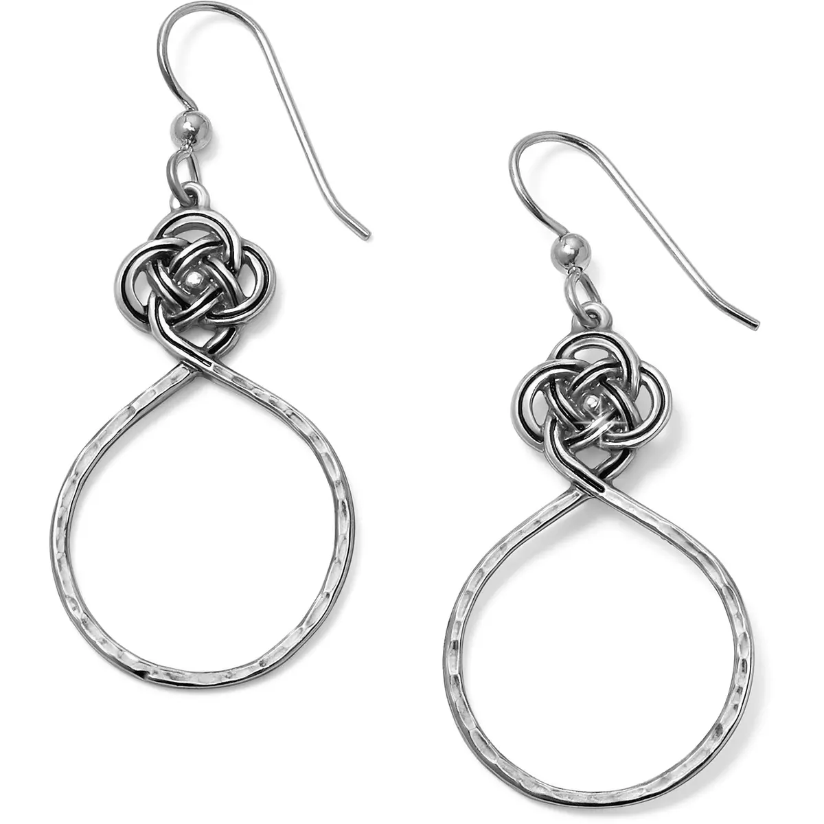 Interlok Petite Knot Circle French Wire Earrings 1
