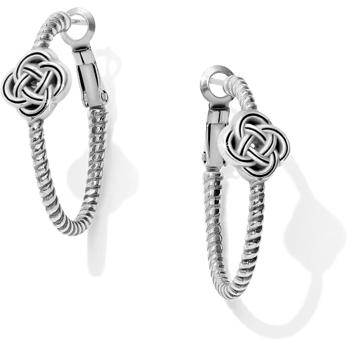 Interlok Knot Rope Hoop Earrings 1