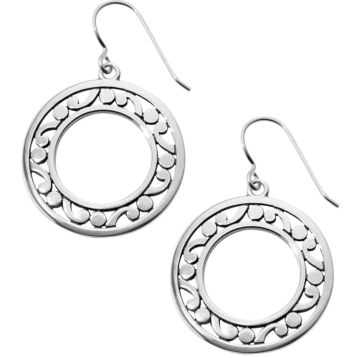 Contempo Open Ring French Wire Earrings 1