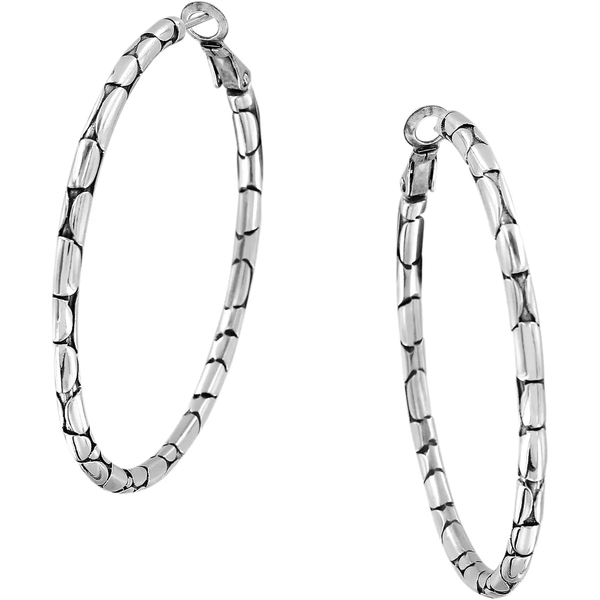 Pebble Large Hoop Earrings 1