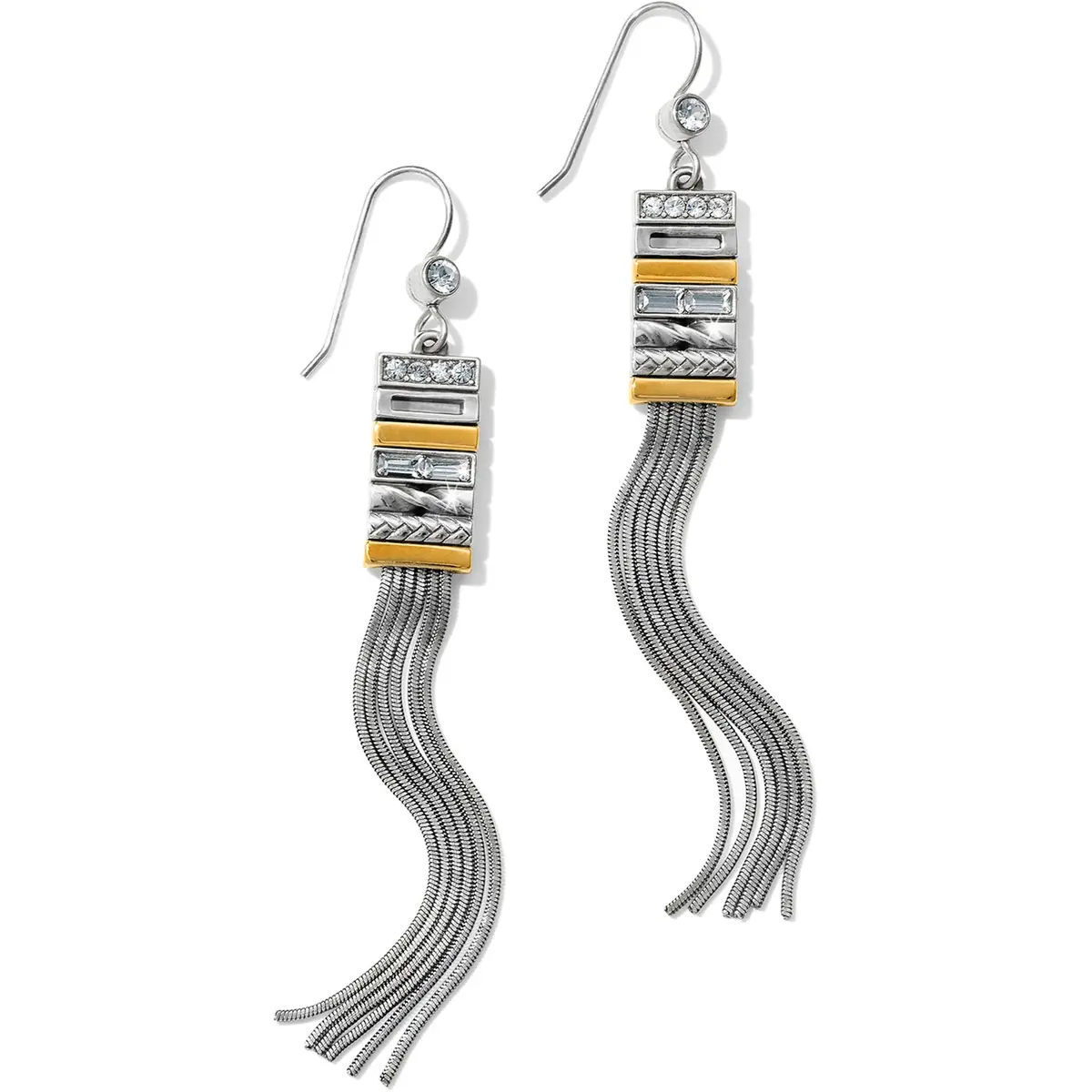 Tapestry Slim Fringe French Wire Earrings 1