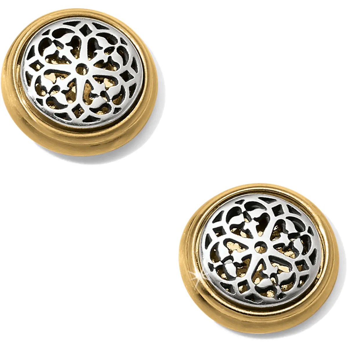 Ferrara Two Tone Post Earrings 1