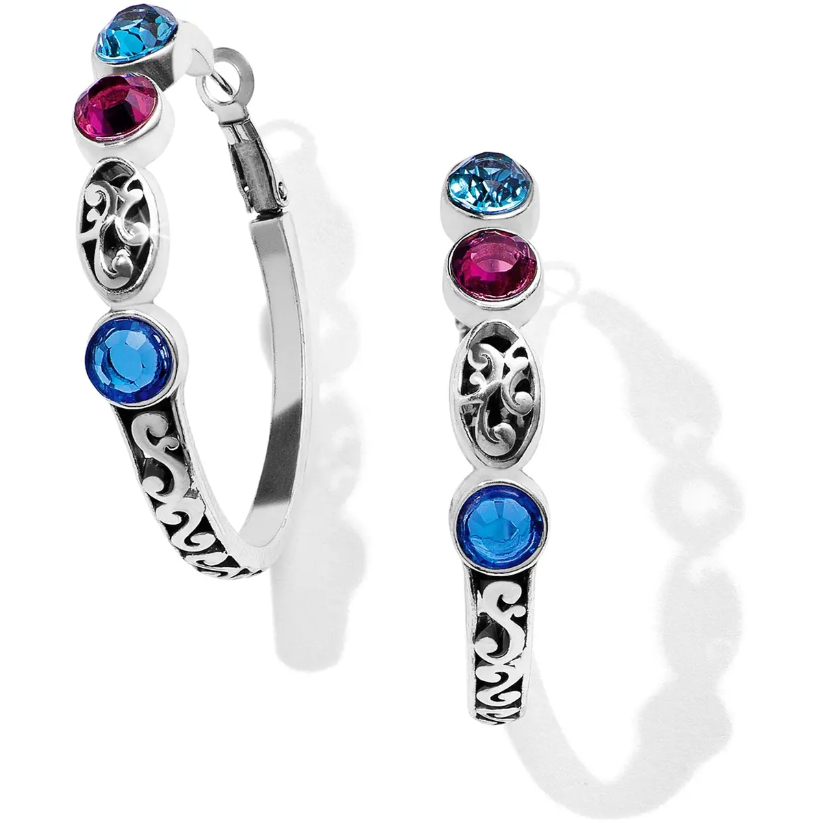 Elora Gems Vitrail Hoop Earrings 1