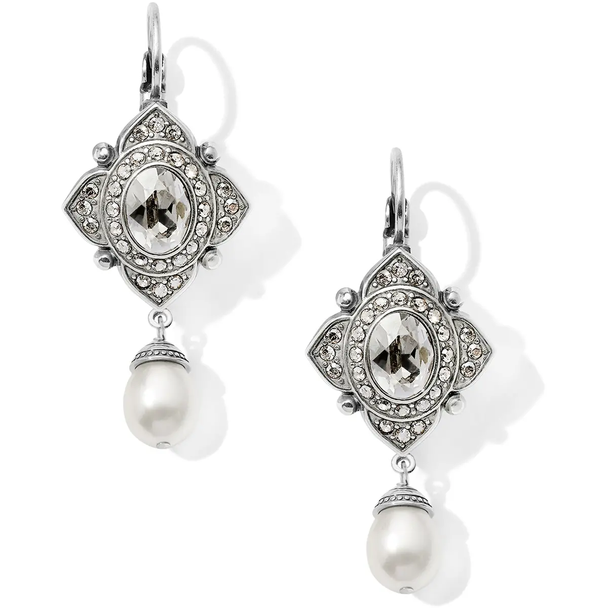 Mumtaz Pearl Leverback Earrings 1