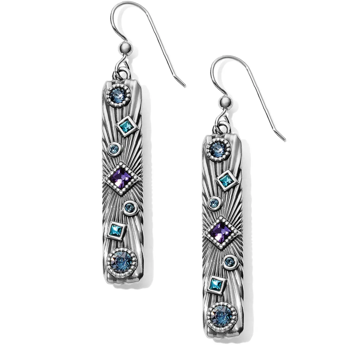 Halo Rays Bar French Wire Earrings 1