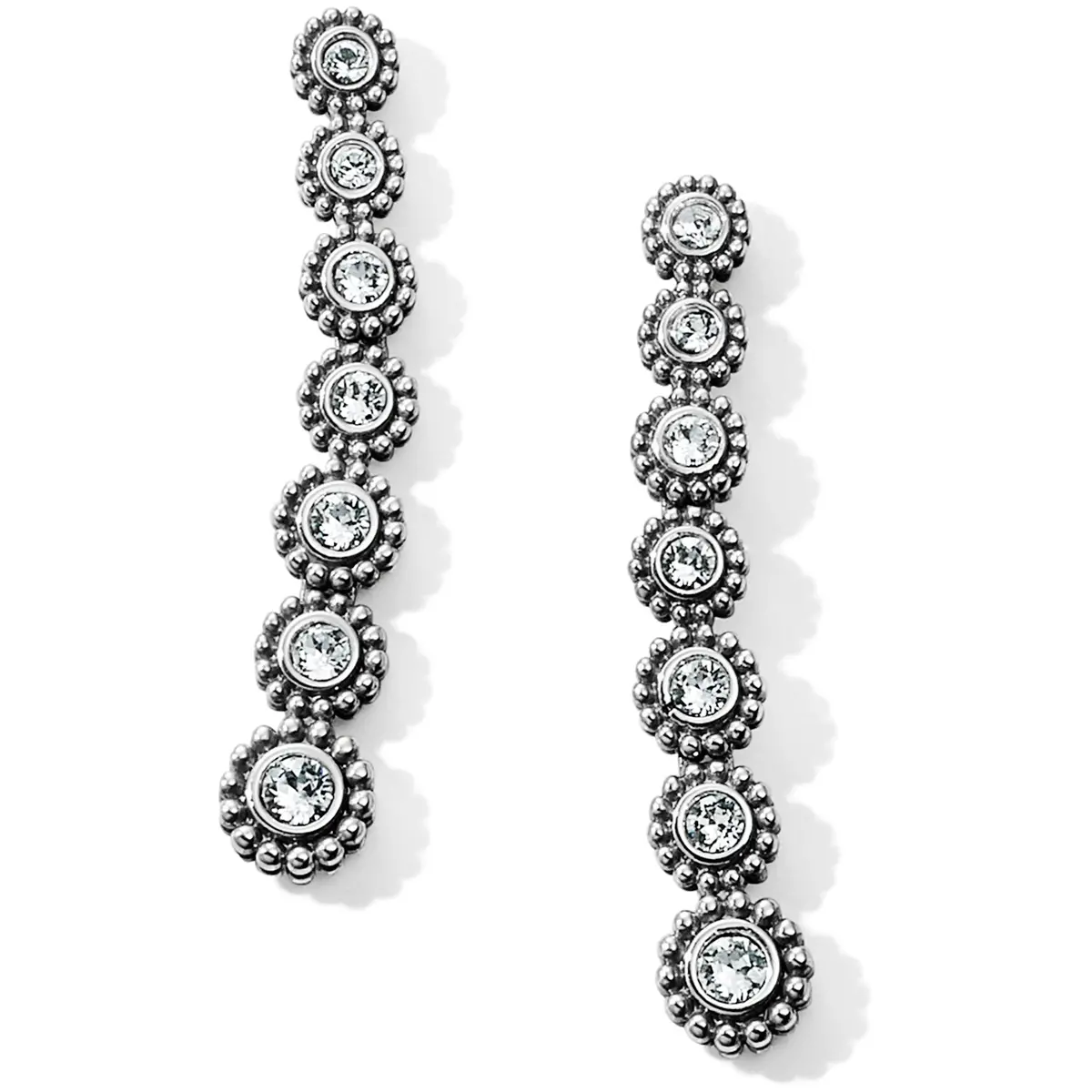Twinkle Splendor Long Post Drop Earrings 1