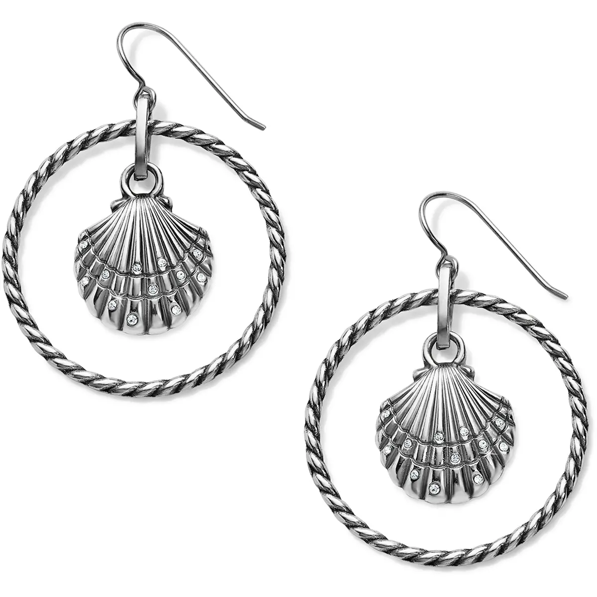 Sea Shore Shell French Wire Earrings 1