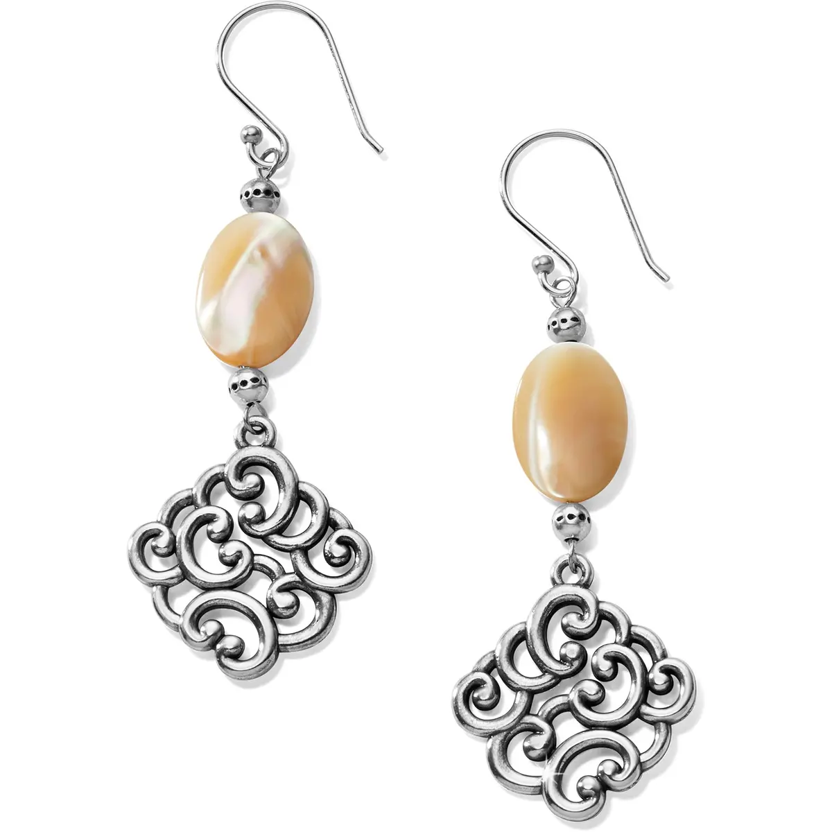 Barbados Nuvola Shell French Wire Earrings 1
