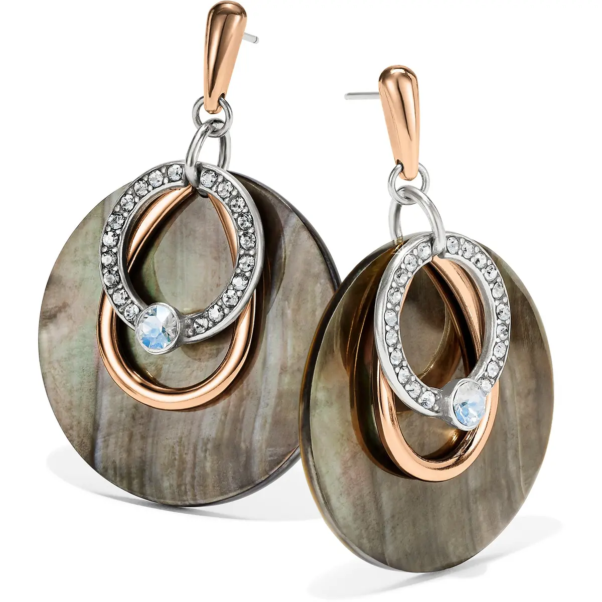 Neptune's Rings Shell Post Drop Earrings 1