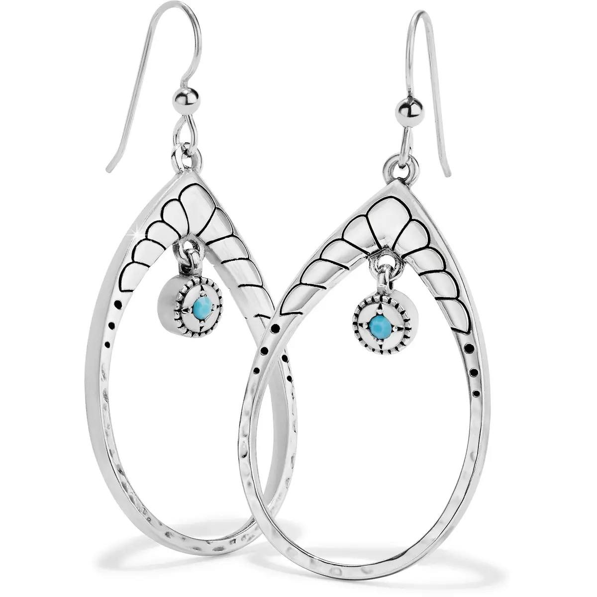 Marrakesh Mystique Open Teardrop French Wire Earrings 1