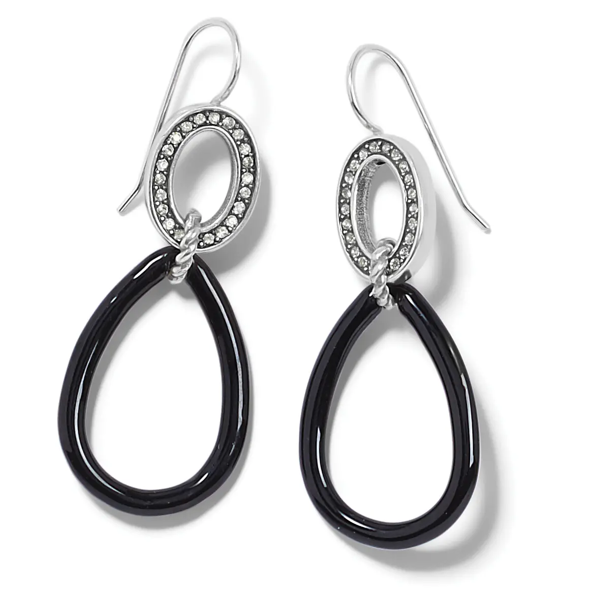 Neptune's Rings Night French Wire Earrings 1