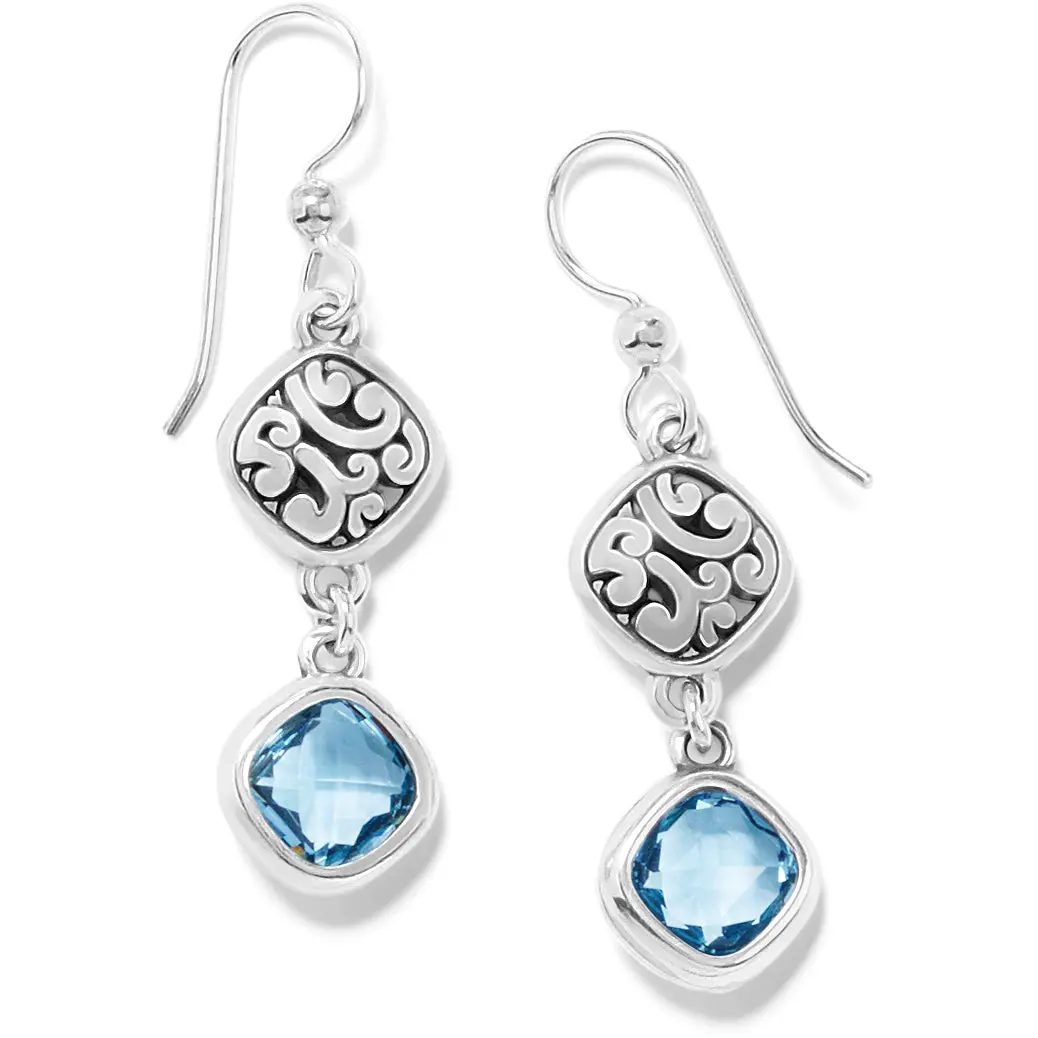Elora Gems Sky French Wire Earrings 1