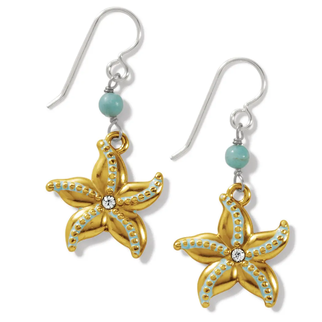Paradise Cove Starfish French Wire Earrings 1